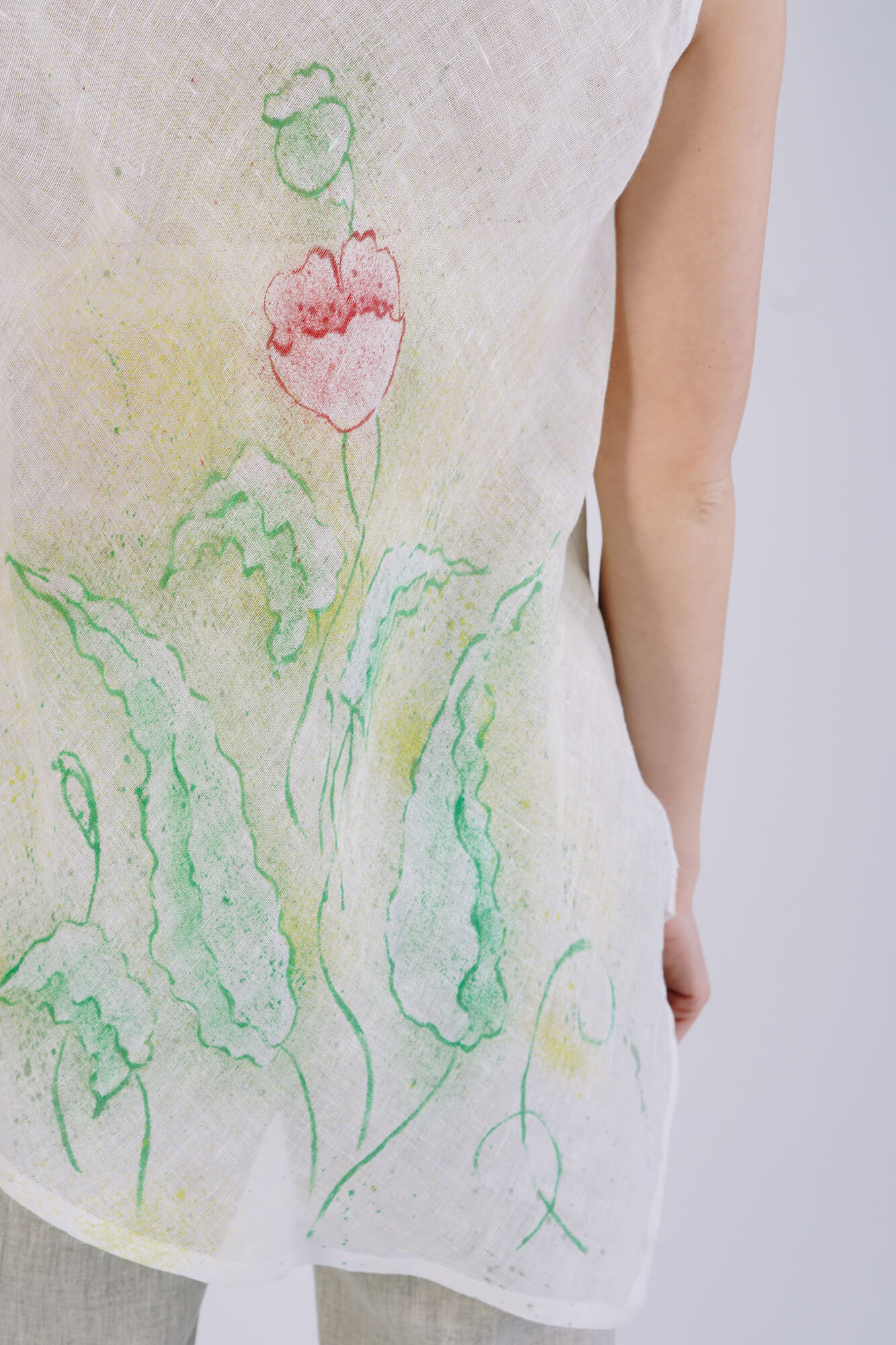 Hand-Painted Women's Blouse