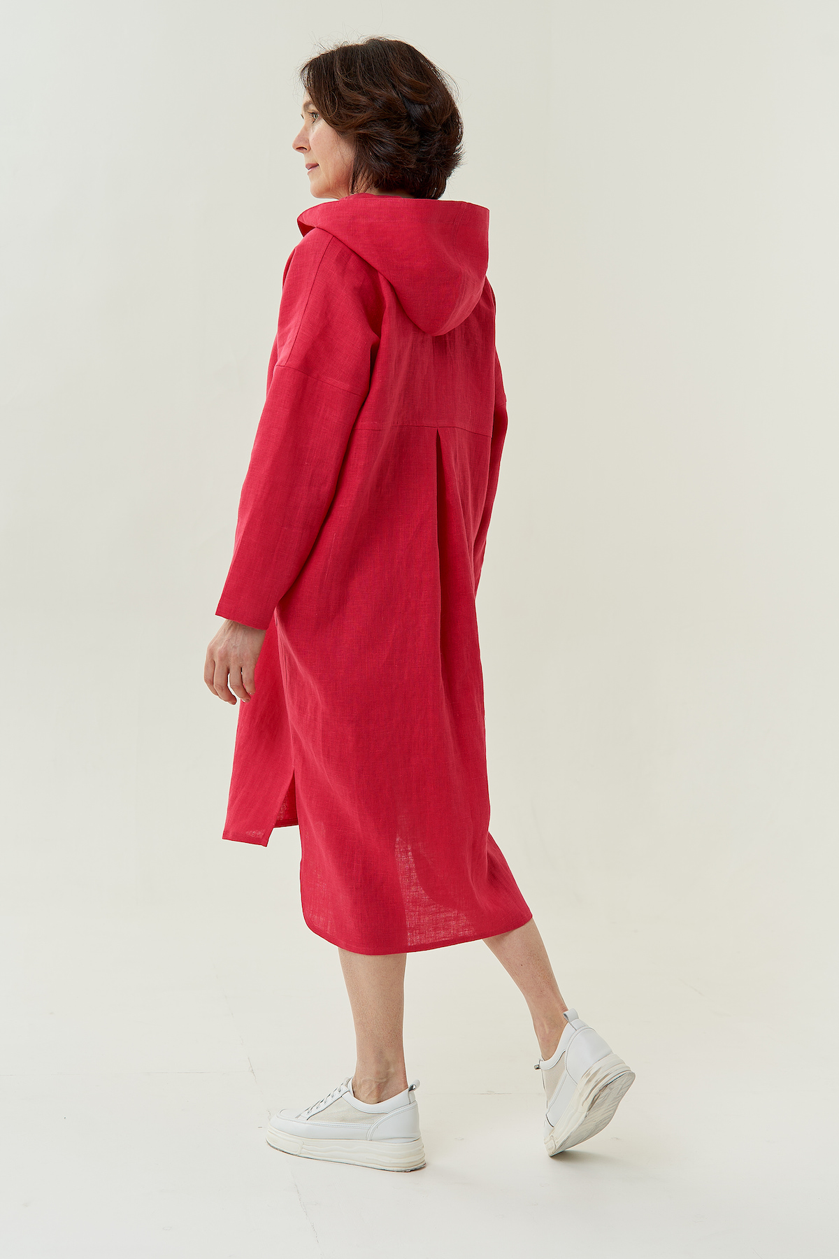 Платье - халат Оверсайз с капюшоном